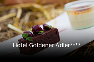 Hotel Goldener Adler**** tisch buchen