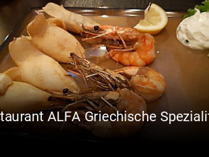 Restaurant ALFA Griechische Spezialitaten online reservieren
