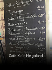 Cafe Klein Helgoland tisch reservieren