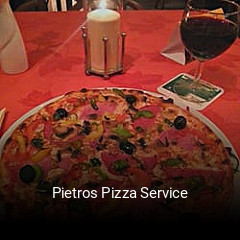 Pietros Pizza Service tisch reservieren