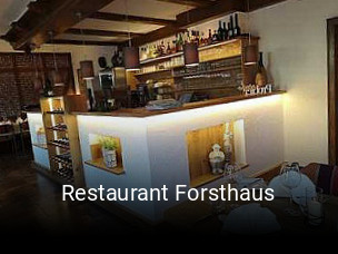 Restaurant Forsthaus online reservieren