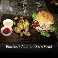 Essthetik Austrian Slow Food tisch reservieren