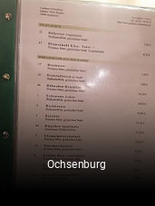 Ochsenburg tisch reservieren