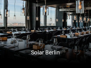 Jetzt bei Solar Berlin einen Tisch reservieren