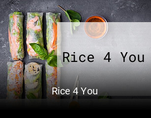 Jetzt bei Rice 4 You einen Tisch reservieren