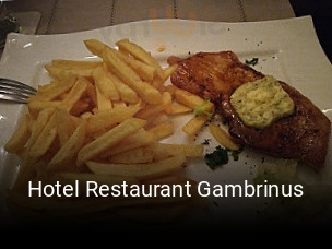 Jetzt bei Hotel Restaurant Gambrinus einen Tisch reservieren