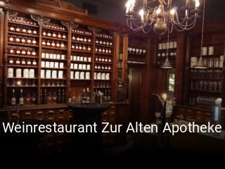 Jetzt bei Weinrestaurant Zur Alten Apotheke einen Tisch reservieren