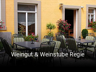 Weingut & Weinstube Regie tisch buchen