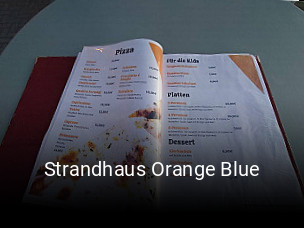 Strandhaus Orange Blue tisch buchen