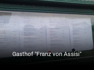 Gasthof "Franz von Assisi" online reservieren