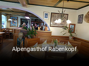 Alpengasthof Rabenkopf tisch buchen