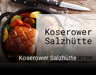 Koserower Salzhütte online reservieren