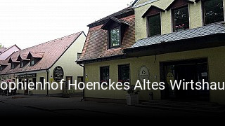 Sophienhof Hoenckes Altes Wirtshaus tisch buchen
