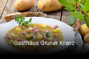 Gasthaus Gruner Kranz tisch buchen