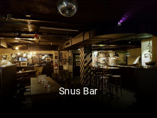 Jetzt bei Snus Bar einen Tisch reservieren