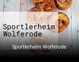 Sportlerheim Wolferode tisch buchen