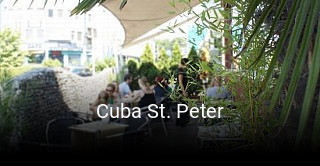 Jetzt bei Cuba St. Peter einen Tisch reservieren