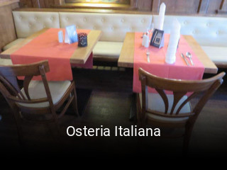 Osteria Italiana tisch reservieren