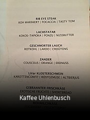 Kaffee Uhlenbusch tisch reservieren