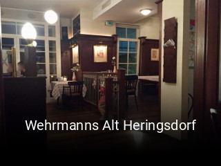 Wehrmanns Alt Heringsdorf tisch reservieren