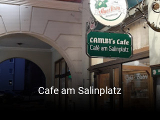 Cafe am Salinplatz tisch buchen
