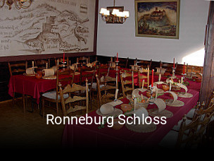 Ronneburg Schloss tisch reservieren