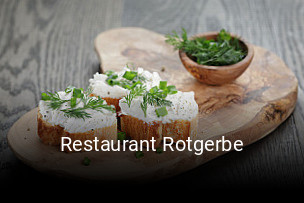 Restaurant Rotgerbe online reservieren