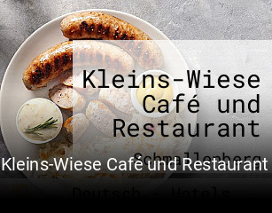Kleins-Wiese Café und Restaurant online reservieren