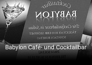 Babylon Café- und Cocktailbar tisch buchen