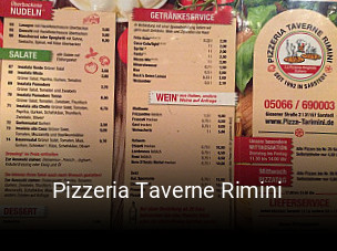 Pizzeria Taverne Rimini tisch reservieren