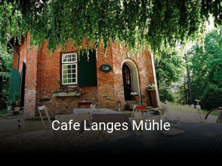 Jetzt bei Cafe Langes Mühle einen Tisch reservieren