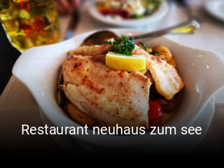 Restaurant neuhaus zum see online reservieren