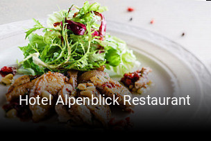 Hotel Alpenblick Restaurant tisch buchen