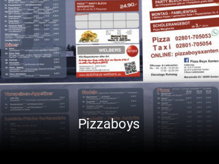 Pizzaboys tisch reservieren