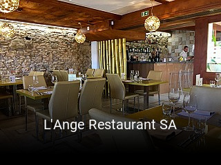 Jetzt bei L'Ange Restaurant SA einen Tisch reservieren