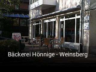 Bäckerei Hönnige - Weinsberg tisch reservieren