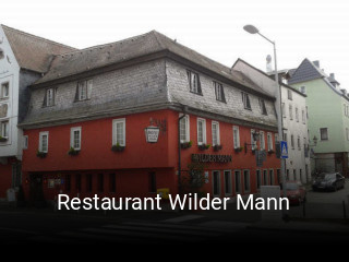 Restaurant Wilder Mann tisch reservieren