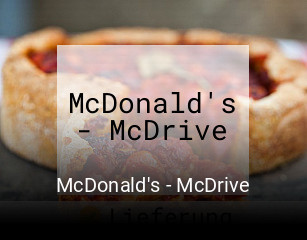 McDonald's - McDrive online reservieren
