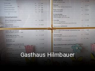 Gasthaus Hilmbauer tisch buchen