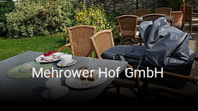 Jetzt bei Mehrower Hof GmbH einen Tisch reservieren