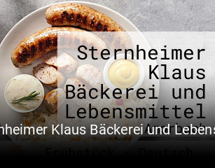 Sternheimer Klaus Bäckerei und Lebensmittel tisch buchen