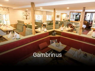 Gambrinus online reservieren