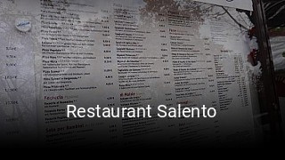 Jetzt bei Restaurant Salento einen Tisch reservieren
