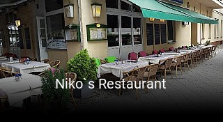 Jetzt bei Niko`s Restaurant einen Tisch reservieren