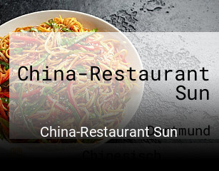 Jetzt bei China-Restaurant Sun einen Tisch reservieren