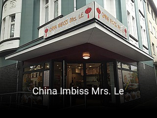 Jetzt bei China Imbiss Mrs. Le einen Tisch reservieren