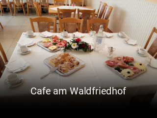 Cafe am Waldfriedhof reservieren