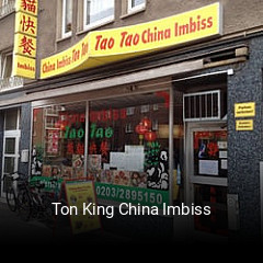 Ton King China Imbiss tisch reservieren