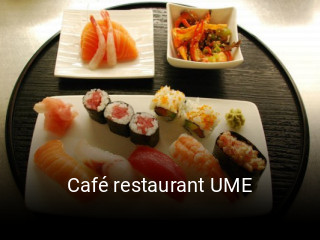 Café restaurant UME online reservieren