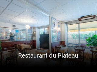 Restaurant du Plateau tisch reservieren